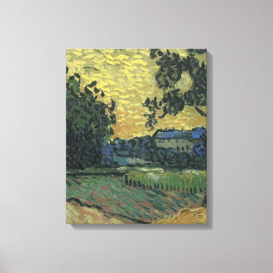 Toile Paysage de Van Gogh au crépuscule