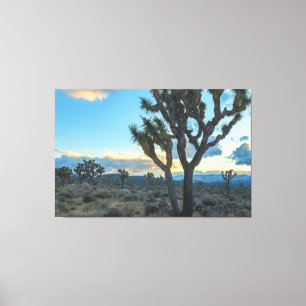 Toile Paysage des arbres Joshua au coucher du soleil