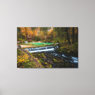 Toile Paysage des chutes d'automne à Kamniška Bistrica, 