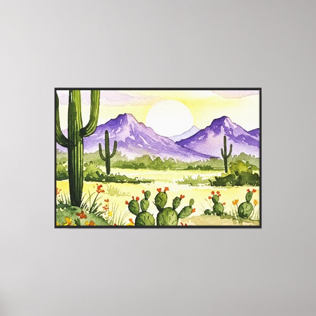 Toile Paysage désertique (Recto)