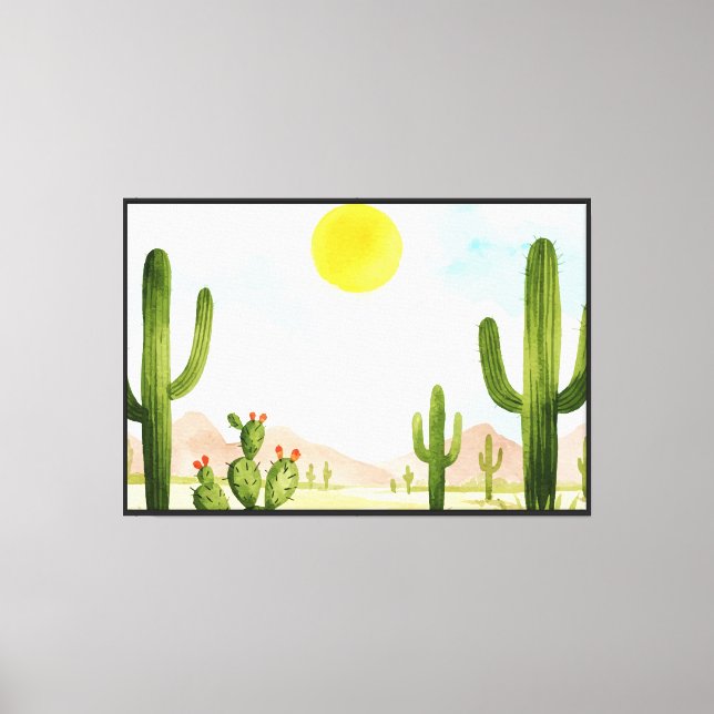 Toile Paysage désertique (Recto)