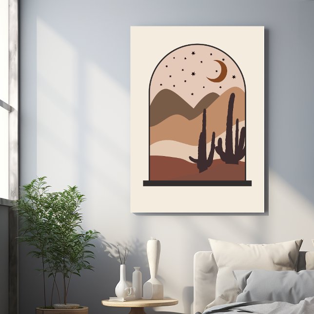 Toile Paysage désertique, Arizona, Art abstrait boho (Créateur téléchargé)