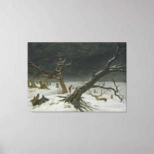 Toile Paysage d'hiver de Caspar David Friedrich