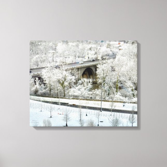 TOILE PAYSAGE D'HIVER DUBLN, OHIO (Recto)