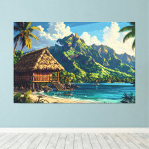 Paysage d'île du Pacifique 002