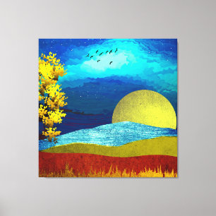 Toile Paysage du ciel liquide