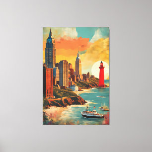 Toile Paysage du Golden Harbor