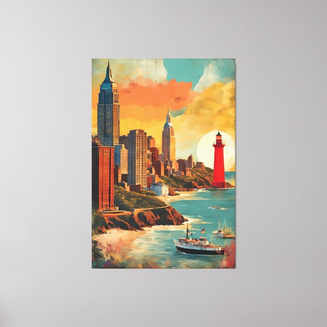 Toile Paysage du Golden Harbor (Recto)