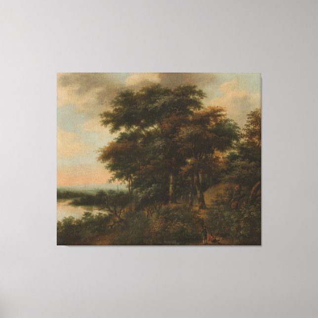 Toile Paysage en bois, Anthonie Waterloo, 1640 - 1690 (Recto)