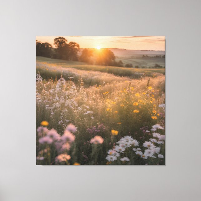 Toile Paysage floral (Recto)
