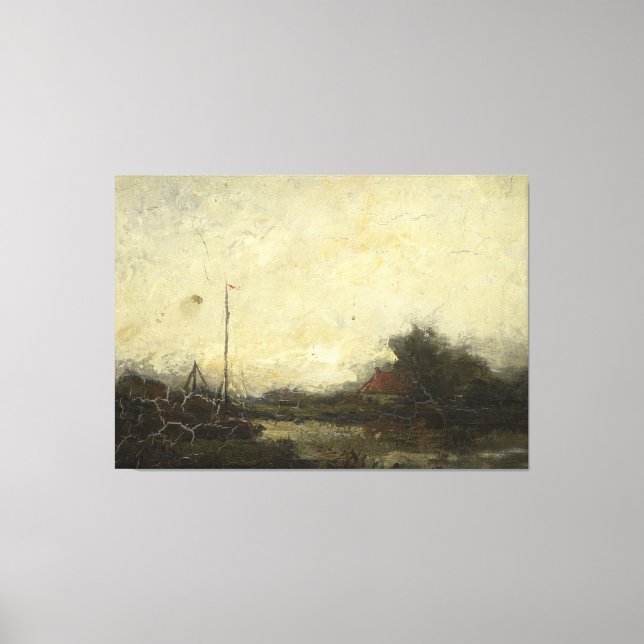 Toile Paysage, Frans Helfferich, 1890 - 1920 (Recto)