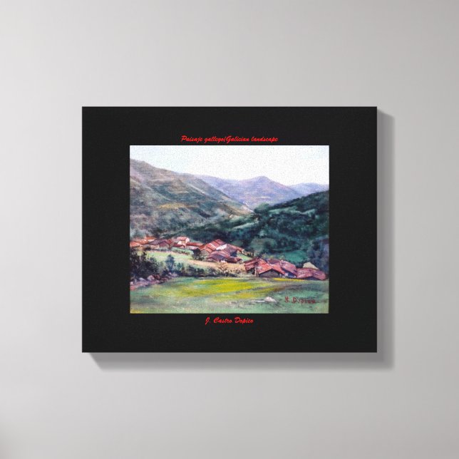 Toile Paysage galicien/Galician landscape (Recto)