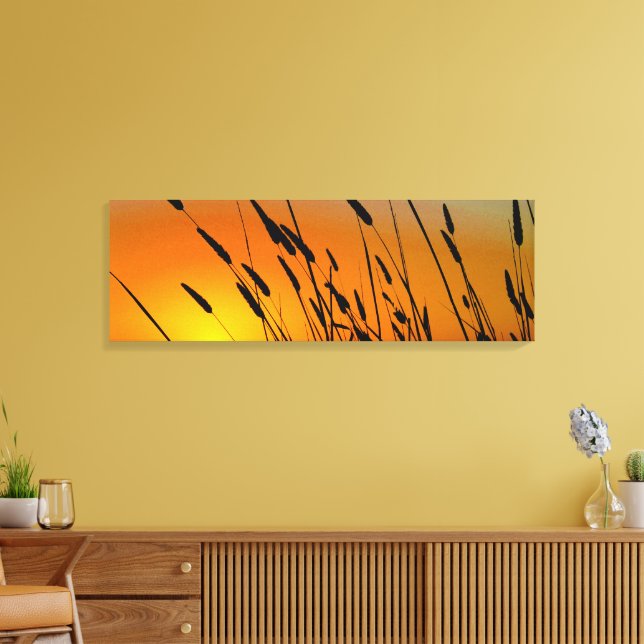 Toile Paysage Golden Sunset Grains Imprimer (Insitu(Salon))
