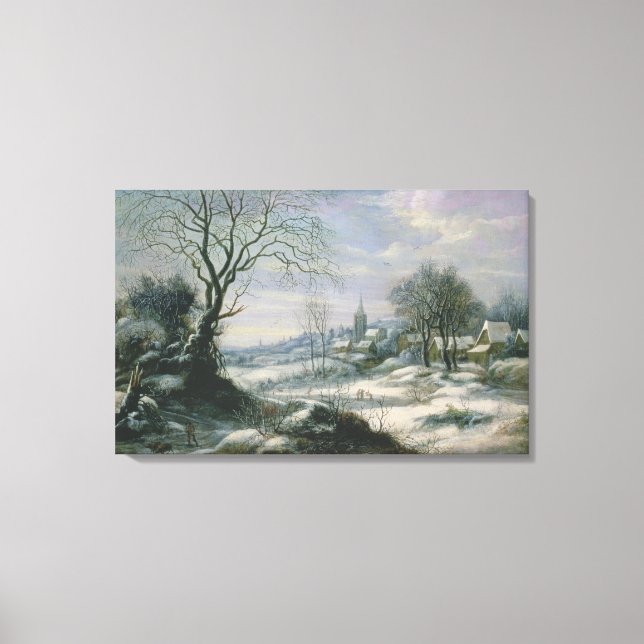 Toile Paysage hivernal (Recto)