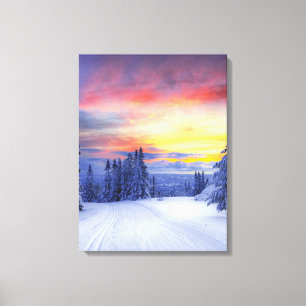 Toile Paysage hivernal