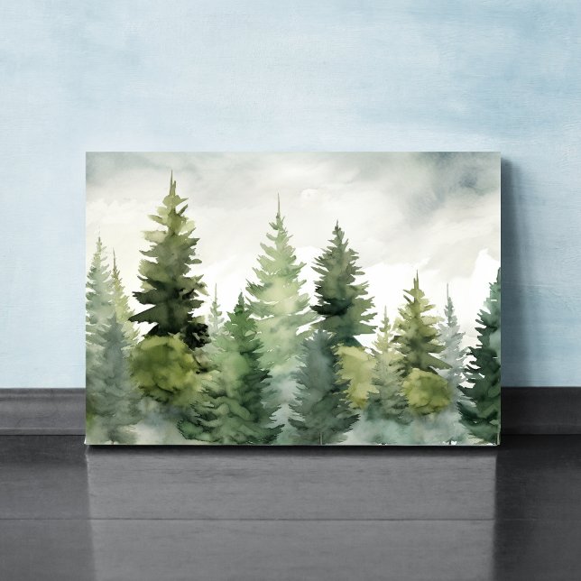 Toile Paysage hivernal d'un pin  (Créateur téléchargé)