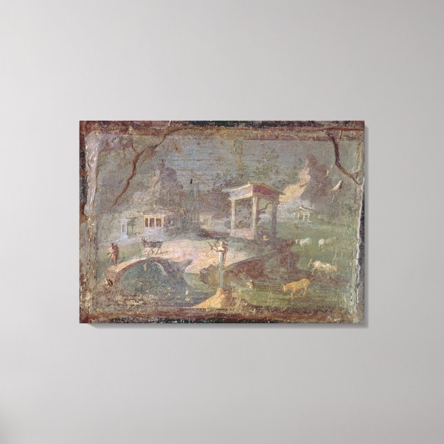 Toile Paysage idyllique, de Herculaneum, (Recto)