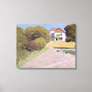 Toile Paysage, La Maison au toit rouge, 1924