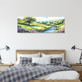 Toile Paysage large de « Brookdale » scène des Yorkshire
