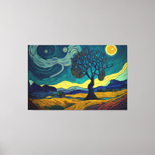 Toile Paysage lunaire