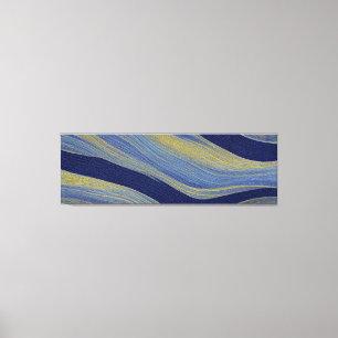 Toile Paysage marin abstrait Vagues fracturées 02