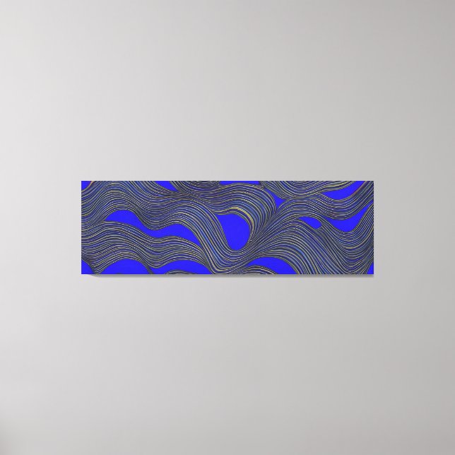 Toile Paysage marin abstrait Vagues fracturées 18 (Recto)