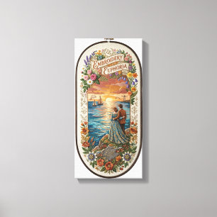 Toile Paysage marin romantique