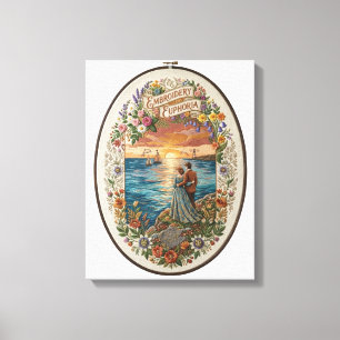 Toile Paysage marin romantique