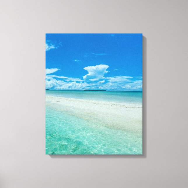 Toile Paysage marin tropical bleu, Palaos (Recto)