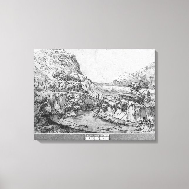 Toile Paysage montagneux (Recto)