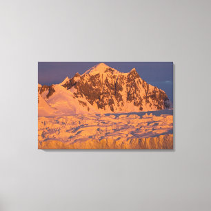 Toile paysage montagneux glaciaire gelé le long de