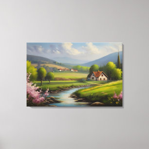 Toile Paysage naturel de printemps