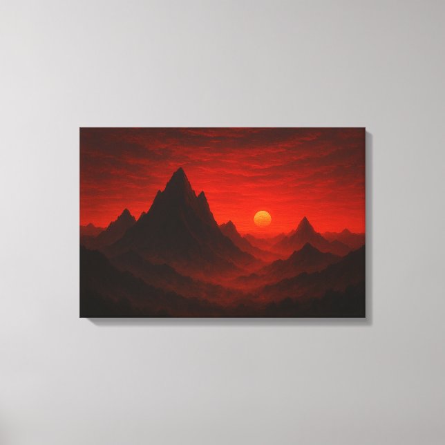 Toile Paysage nocturne de la prairie céleste (Recto)