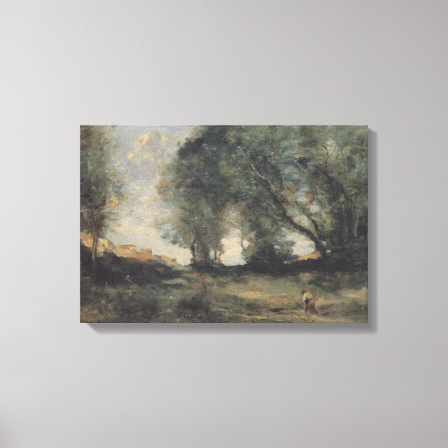 Toile Paysage (par Camille Corot) (Recto)