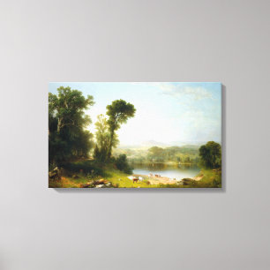Toile Paysage pastoral Brown de Durand de calcinateur