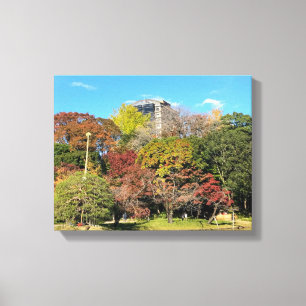 Toile Paysage pittoresque avec couleur automne