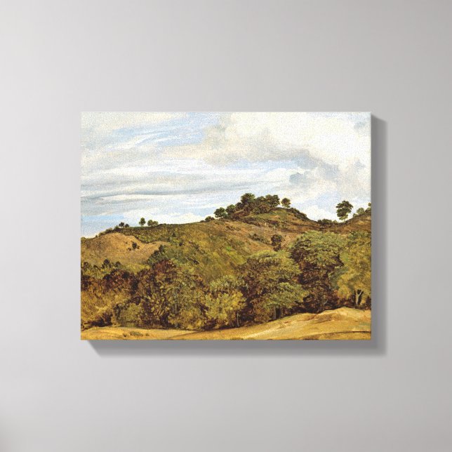 Toile Paysage près d'Olevano, 1822 (Recto)