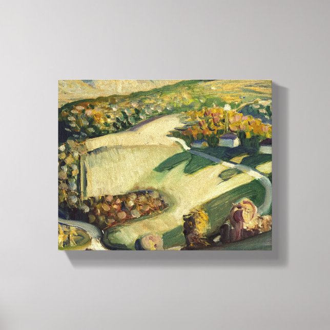 Toile Paysage rural par Grant Wood (Recto)