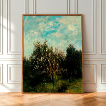 Paysage rustique Vintage Ferme WallArt