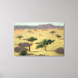 Toile Paysage sahélien Mali 1991