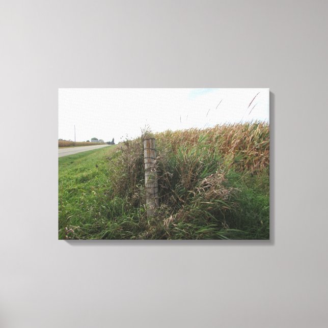 Toile Paysage serein Poste rural dans le Midwest (Recto)