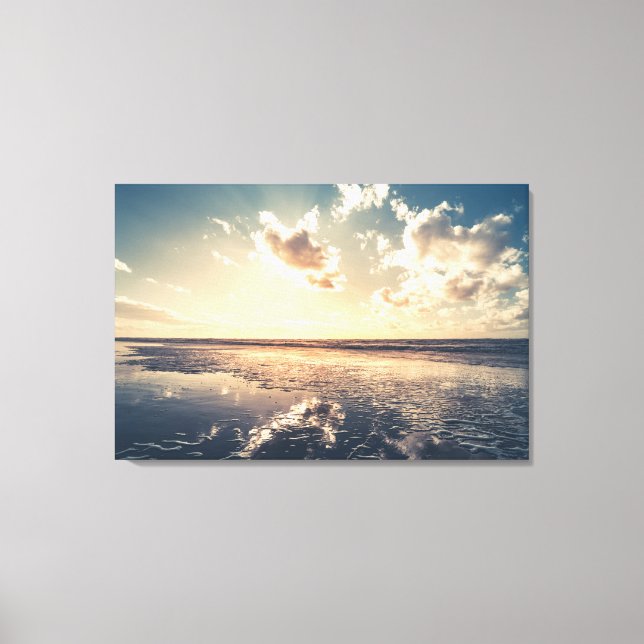 Toile Paysage spectaculaire au coucher du soleil (Recto)