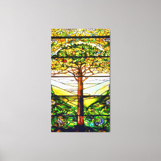 Toile Paysage spirituel Pittoresque Fenêtre Tiffany