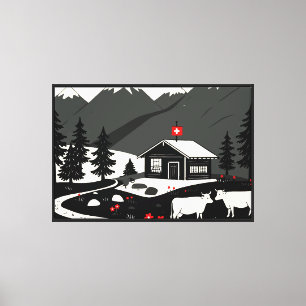 Toile Paysage suisse