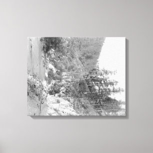 Toile Paysage sur la route de bois mort à Sturgis