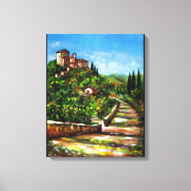 TOILE PAYSAGE TOSCANE (Recto)