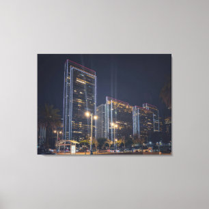 Toile Paysage urbain de San Francisco illuminé la nuit