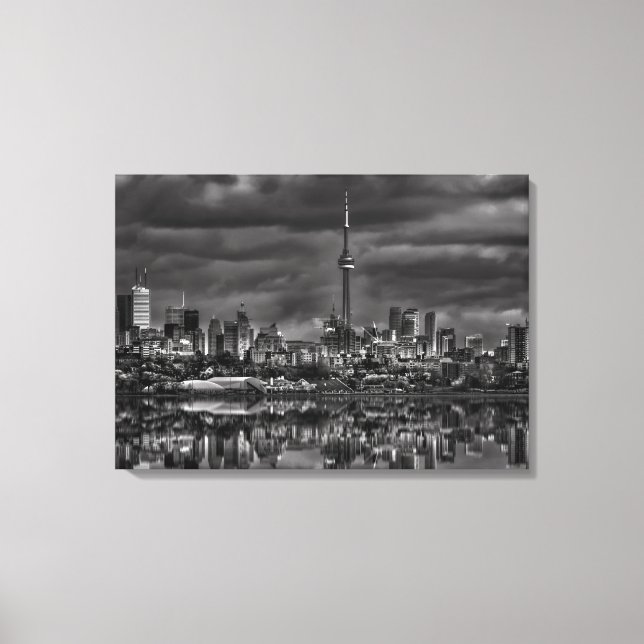 Toile Paysage urbain de Toronto à Sheldon Lookout Reflec (Recto)