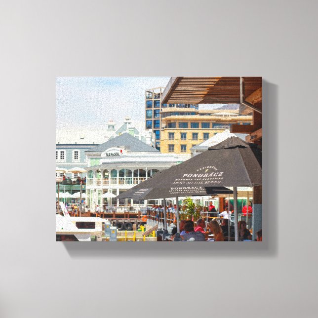 Toile Paysage urbain du Cap ZA Waterfront (Recto)