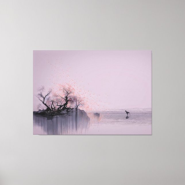 Toile Paysage zen minimaliste (Recto)